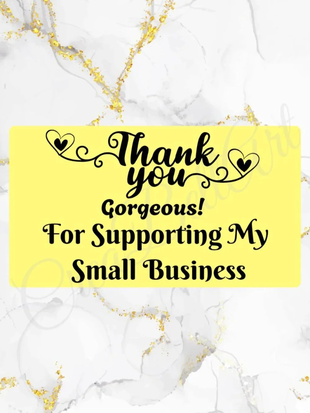 100 Thank You Stickers for Packaging | Small Business Labels